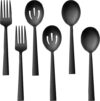 E-far Matte Black Serving Utensils Set, Stainless Steel