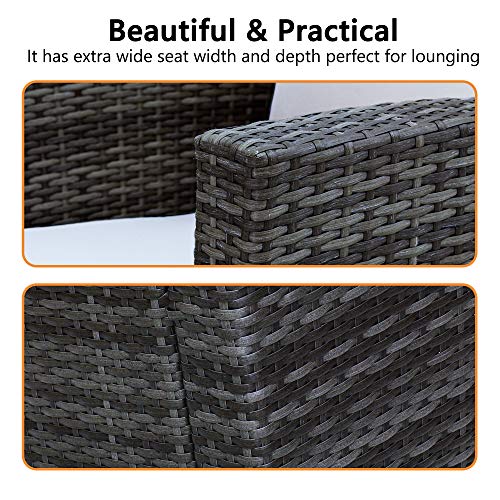 May in Color 4 Piece Wicker Patio Furniture Set - Image 5