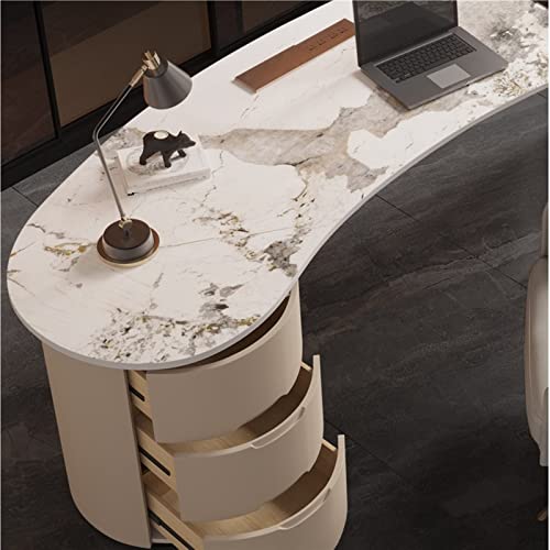 MBNVBNM Slate Marble Minimalist Office Desk - Image 5