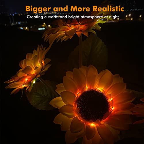 Meagoo Solar Sunflower Lights, 800mA Waterproof - Image 4
