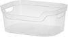 Sterilite Medium Clear Open Scoop Storage Bin