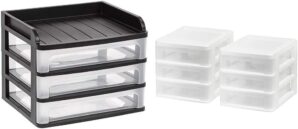 IRIS Medium Desktop 3-Drawer Unit, White