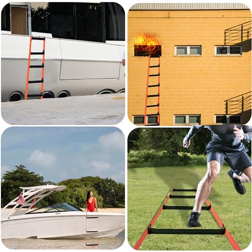 Meidansini Emergency 32 FT Portable Safety Ladder - Image 5