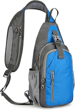W WINTMING Men's Sling Bag With USB Port