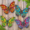 Kggetr Metal Butterfly Wall Art Decoration