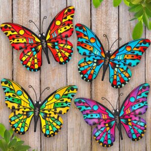 Kggetr Metal Butterfly Wall Art Decoration