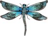 LIFFY Metal Dragonfly Wall Art Decor (14inch)