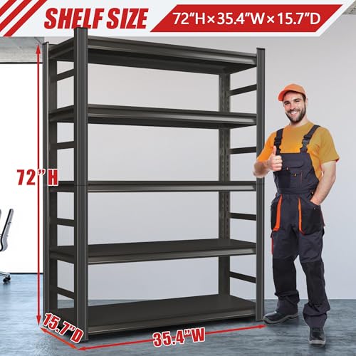 Metallitrend 72" H, 3000 lb. Heavy Duty Shelving - Image 3