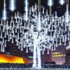 JJGoo Meteor Shower Falling Rain Lights
