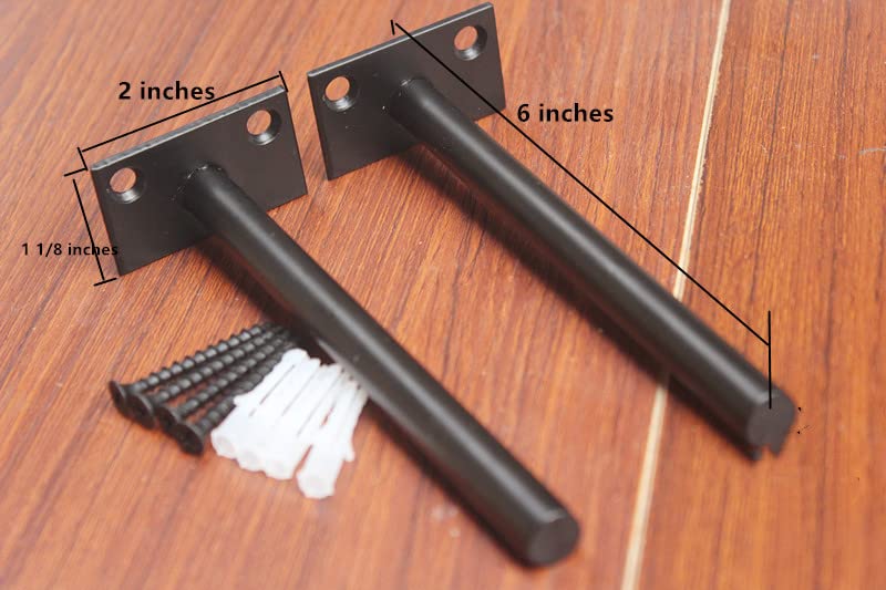 MHMYDZ 16 Pcs Steel Floating Shelf Bracket Set - Image 2