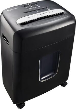 Amazon Basics Micro Cut Paper, CD & Card Shredder, 8 Sheet