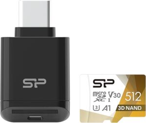 SP Silicon Power Micro SDXC UHS-I U3 512GB Bundle SPU512TC200