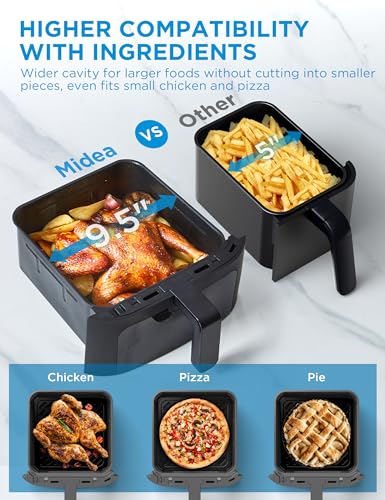 Midea Dual Basket Air Fryer Oven, Wi-Fi Connectivity - Image 4