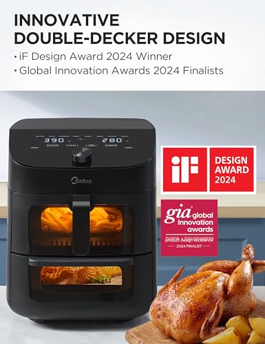 Midea Dual Basket Air Fryer Oven, Wi-Fi Connectivity - Image 2
