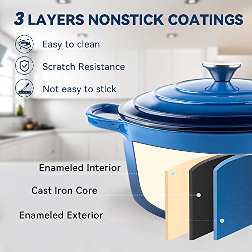 Miereirl 6 QT Enameled Dutch Oven Pot - Image 3