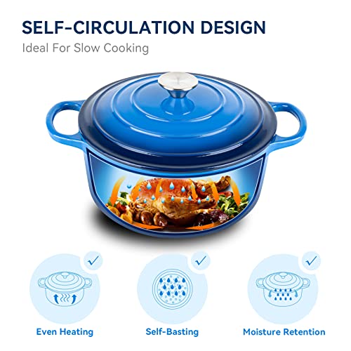 Miereirl 6 QT Enameled Dutch Oven Pot - Image 2