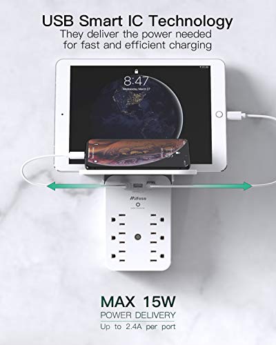 Mifaso Outlet Extender With Surge Protector - Image 4