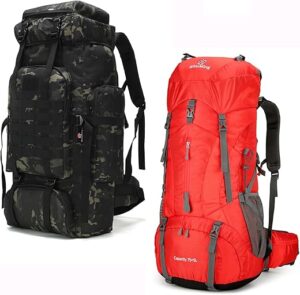 W WINTMING Military/Hiking Backpack, 70L/75L
