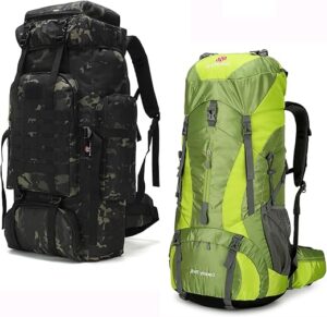 W WINTMING Military & Hiking Backpack 70L/75L