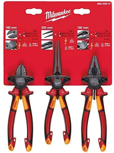 Milwaukee VDE Pliers Set, 3 Piece - Image 2