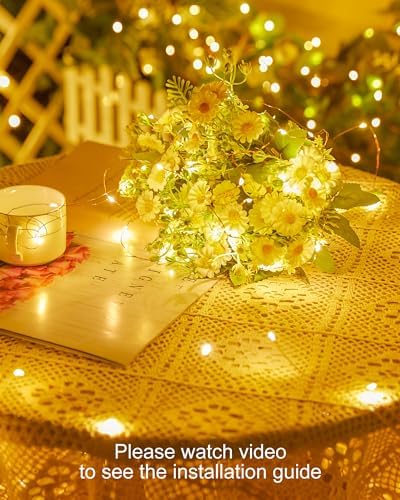 Minetom Solar String Lights, 33Ft 100 LED Fairy - Image 4