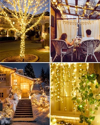 Minetom Solar String Lights, 33Ft 100 LED Fairy - Image 5