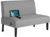 STHOUYN Mini Comfy Armless Loveseat Sofa With USB
