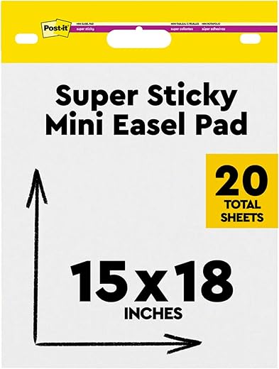 Post-it Mini Easel Pad, White Flip Chart (577SS)