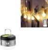 Lighting EVER Mini Tent Lantern & 50 LED String Lights