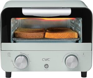 COOK WITH COLOR Mini Toaster Oven: 600W Power, Precision Timer