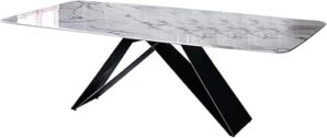 MBNVBNM Minimalist Marble Dining Table Wrought Iron
