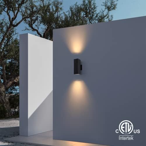 mirrea Modern Outdoor Porch Light 2 Pack - Image 2