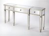 Beaumont Lane Mirrored Chrome Console Table