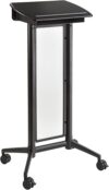 Safco Mobile Lectern 8912BL With Storage, Black