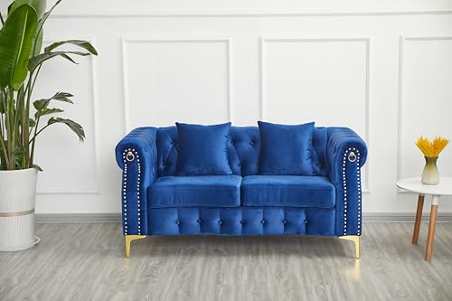 MODCART Mid-Century Velvet Sofa Set, 3 Pieces - Image 3