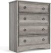LGHM Modern 4 Drawer Dresser, Tall Chest