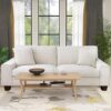 DOPEDIO Modern Chenille Recliner Sofa, 71.25inch, Beige