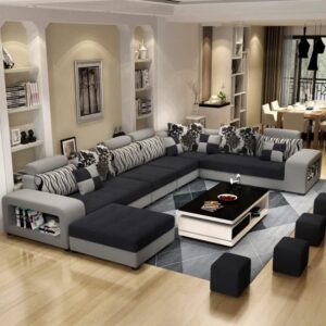 generic Modern European Fabric Dark Grey Sofa