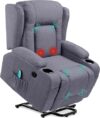 Best Choice Products Modern Linen Electric Power Lift Chair Recliner