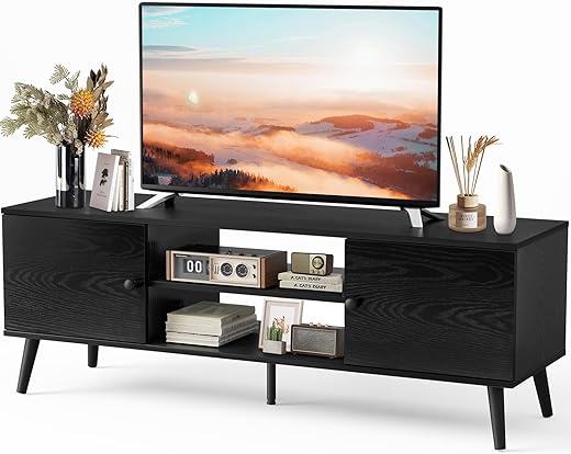 Sweetcrispy Modern TV Stand For 55-60 Inch TV