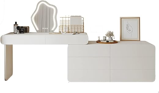 FGDSEEEKJUFHH Modern Vanity Desk With Storage Cabinet
