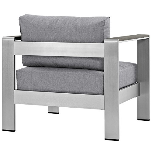 Modway Shore Aluminum Outdoor Patio Armchair - Image 5