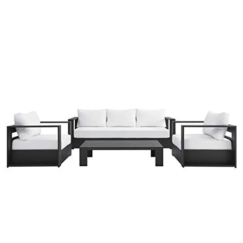 Modway Tahoe Aluminum Outdoor Patio Set - Image 3
