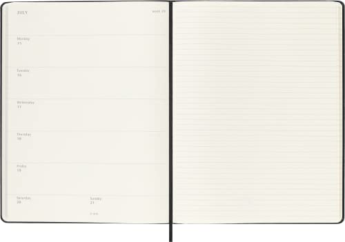 Moleskine 2024 Weekly Planner, Extra Large, Black - Image 4