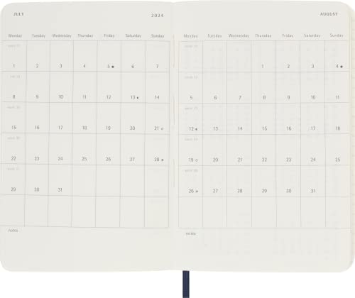 Moleskine Classic 18 Month Weekly Planner, Pocket, Sapphire Blue - Image 5