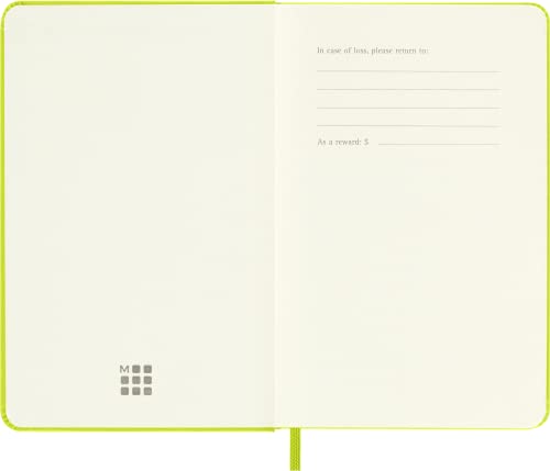 Moleskine Classic Notebook, Hard Cover, Pocket, Lemon Green - Image 4