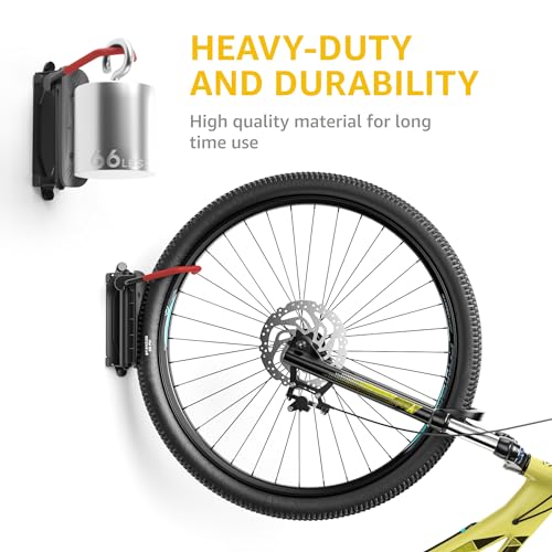 monTEK Swivel Bike Wall Mount, Space-Saving Rack - Image 4