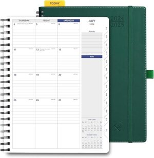 POPRUN Monthly Calendar 2024-2025 Spiral Bound