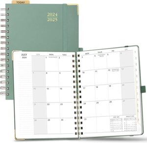 POPRUN Monthly Planner 2024-2025 Spiral Bound