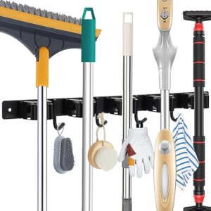 Piyl Mop And Broom Holder Wall Mount